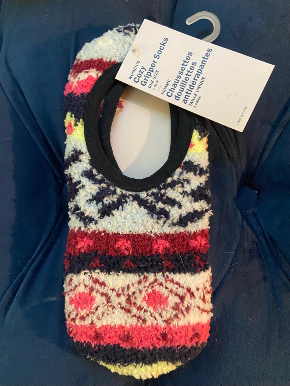 Old Navy Cozy Gripper Socks - Navy, Red, White, Pink, Yellow